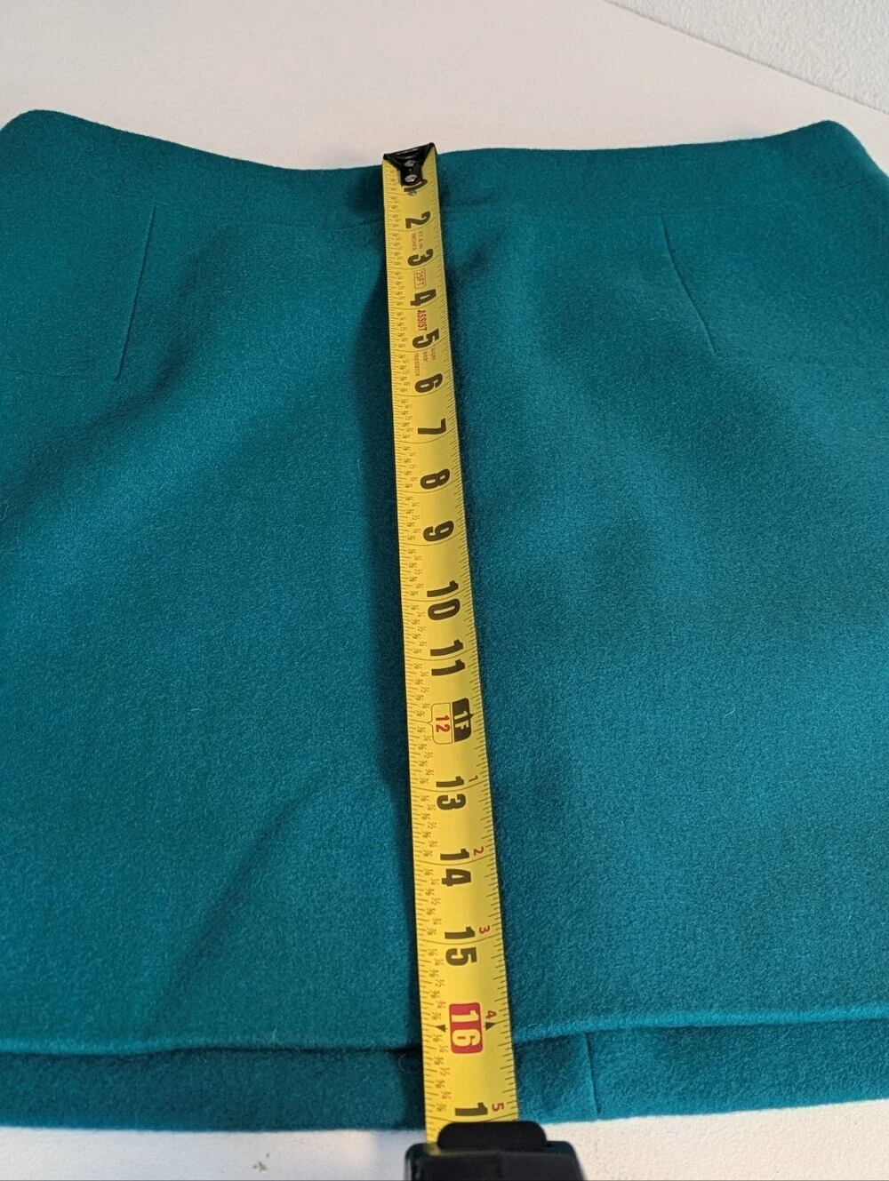 J. Crew Skirt Womens Emerald Green Wool Blend Zip Back Lined Sz 6 Business EUC